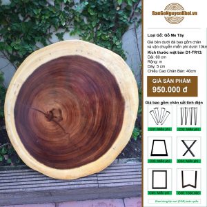 bàn tròn tự nhiên me tây nguyên tấm
