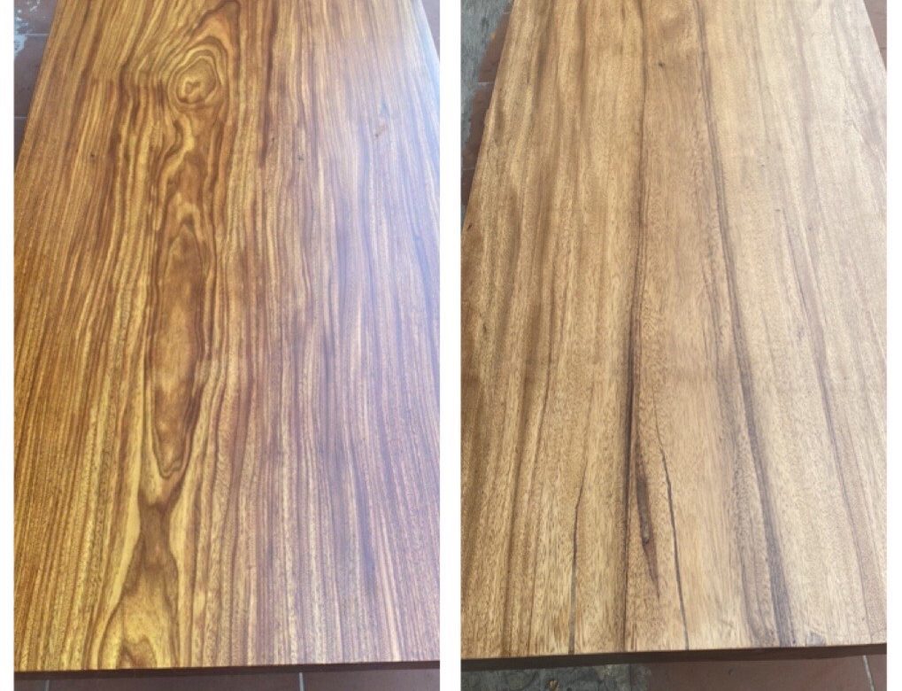So sánh bàn gỗ lim okan và bàn gỗ lim tali