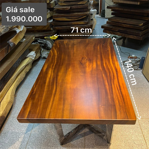 Thanh lý lô bàn gỗ me tây nguyên tấm giá chỉ 1.500.000